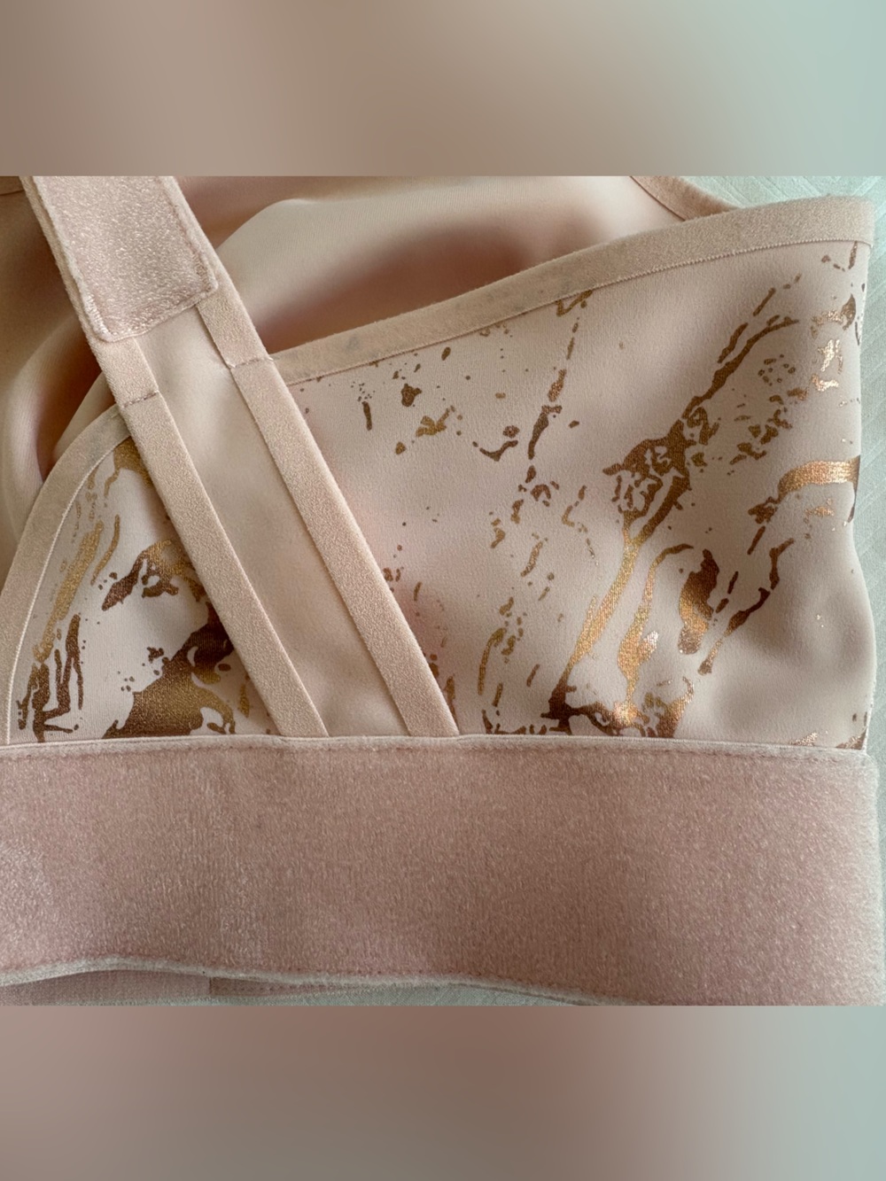 Shefit Flex Sports Bra Medium Impact Fully Adjustable Blush Pink & Gold 3X Luxe - Picture 6 of 13